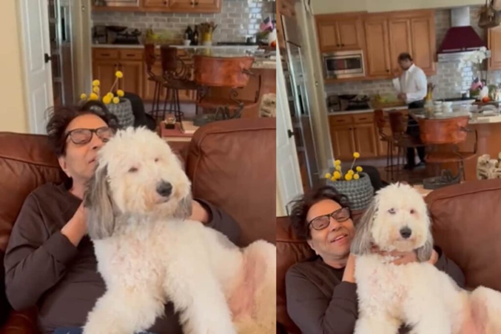 Dharmendra's US Holiday Album Features A Cute Little Dog