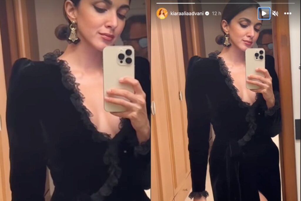 Sexy! Kiara Advani Sets Instagram on Fire With Her Plunging Neckline Black Dress, Photo Goes Viral