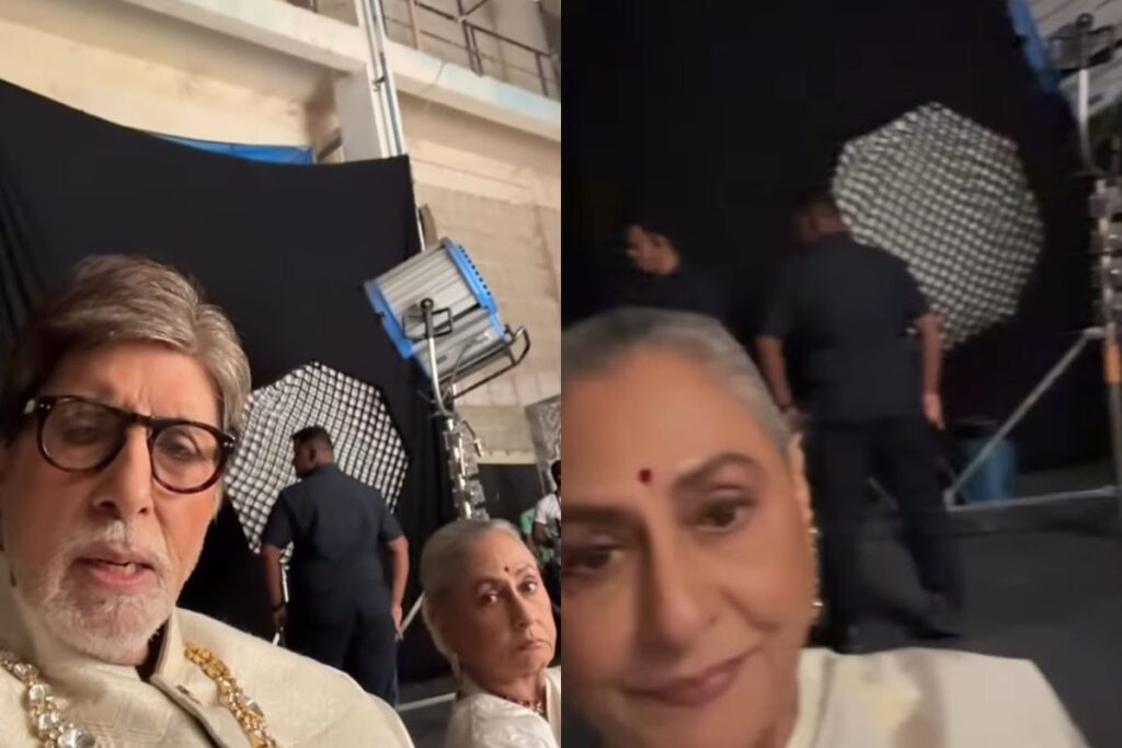 Amitabh Bachchan Drops BTS From His Shoot With Jaya Bachchan; Shweta Bachchan, Navya Nanda React; Watch