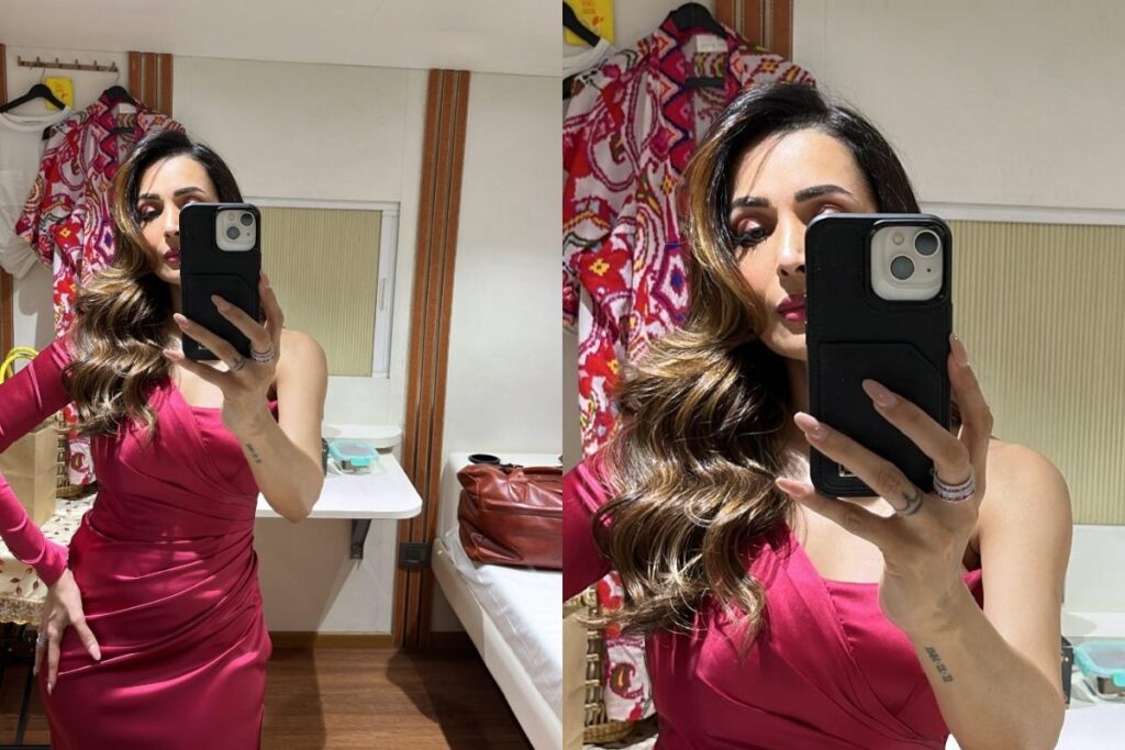 Sexy! Malaika Arora Looks Drop-Dead Gorgeous Flaunting Her Curves In A Pink Satin Gown