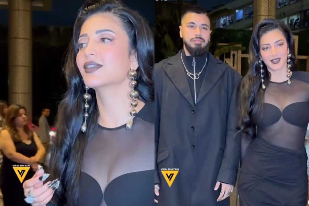 Shruti Haasan And Boyfriend Santanu Hazarika Go Bold In Black At GQ Bash | WATCH Viral Video