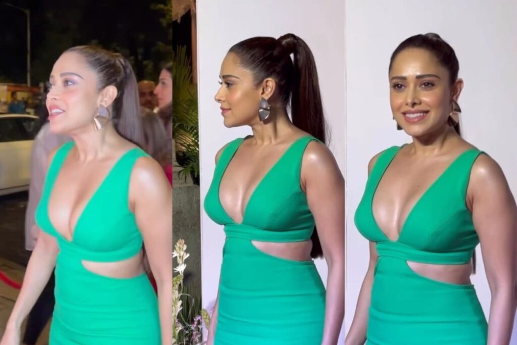 Sexy! Nushrratt Bharuccha Flaunts Her Curves In A Body Con Dress With A Plunging Neckline, WATCH