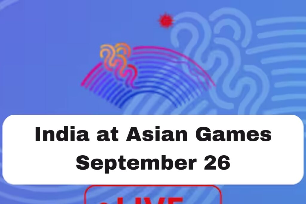 Asian Games 2023 Live Updates, September 26: India Take on Singapore in Men's Hockey