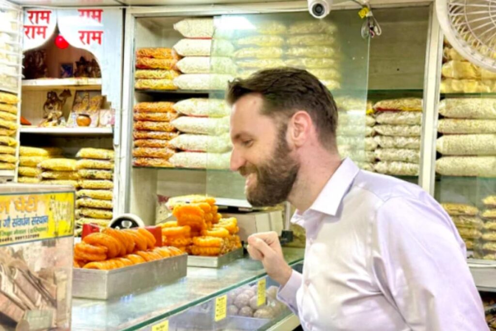 Israeli Spokesperson With A 'Sweet Tooth' Tasted Jalebi, Laddu In Delhi