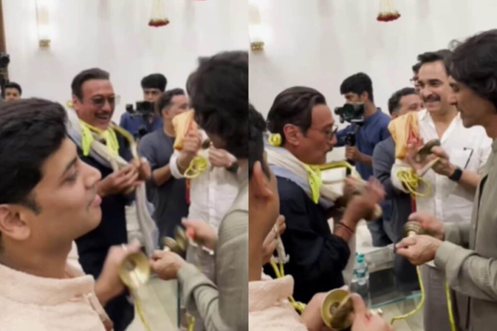 Jackie Shroff Steals The Show at Eknath Shinde's Ganpati Puja With His Goofiness; Video Goes Viral