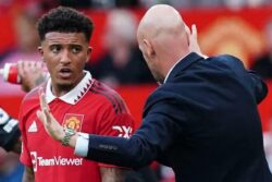 Jadon Sancho Puts Manchester United Career In Doubt With Erik Ten Hag Spat