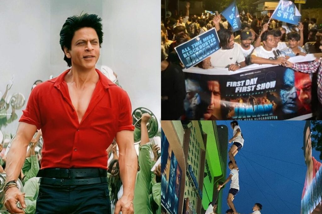 Jawan Fever Grips Mumbai's Gaiety Theatre As SRK Fans Celebrate FDFS With Firecrackers, Dhols