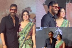 Ajay Devgn and Kajol Walk Hand-in-hand At The Red Carpet Of Gadar 2 Success Party