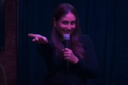 Kareena Kapoor Khan Makes Red Look Good In Silk Kurta And Dhoti Skirt, See Pics