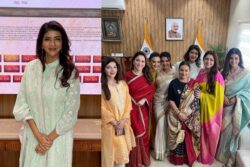 Actor Lakshmi Manchu Celebrates Historic Women's Reservation Bill At New Parliament Building
