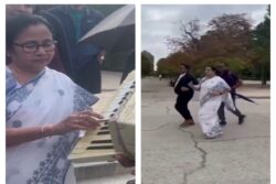 Saree, Slippers, and Spain: Mamata Banerjee Jogs on Madrid Streets, Plays 'Hum Honge Kamyab' on Accordion