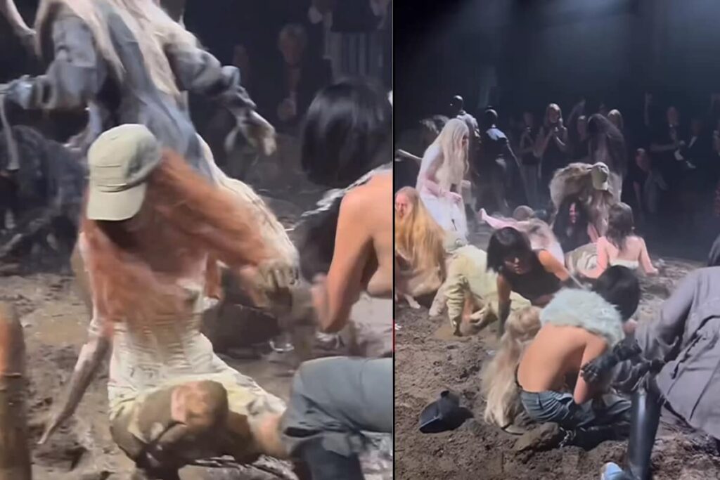 Models Get Into A Mud Fight At Fashion Show, Internet Calls It 'Trailer Of Bigg Boss'