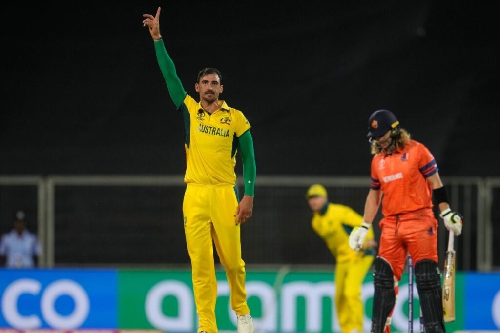 ODI WC Warm-Up: Mitchell Starc Picks A Hat-Trick Against the Netherlands