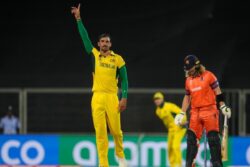 ODI WC Warm-Up: Mitchell Starc Picks A Hat-Trick Against the Netherlands