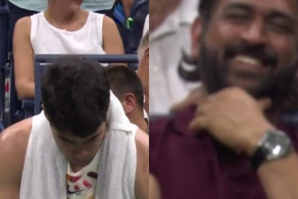 WATCH: MS Dhoni Attends US Open As An Onlooker To Witness Alcaraz In The Quarterfinals
