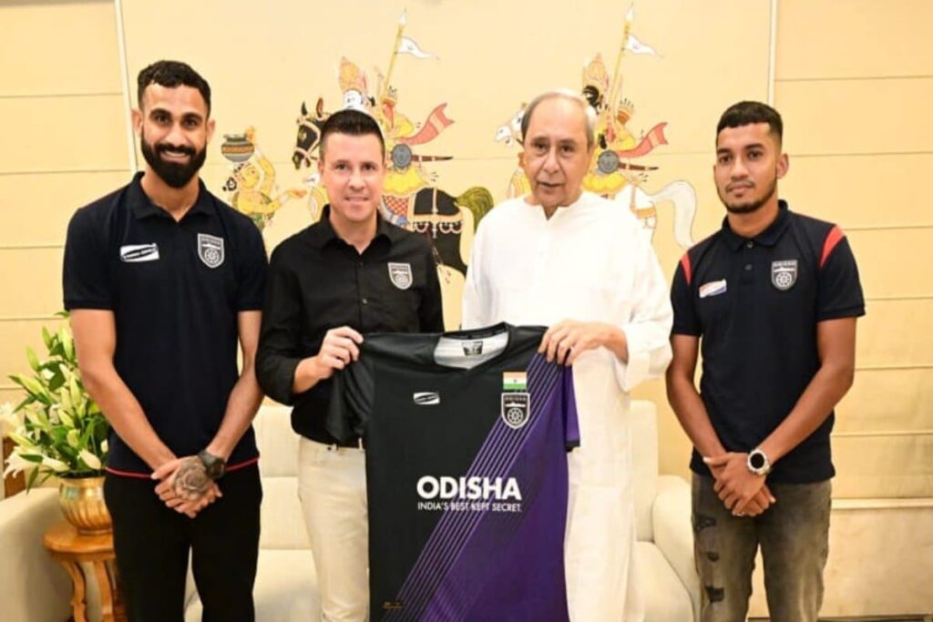 Odisha FC Presents Jersey to CM Naveen Patnaik Ahead of  ISL 2023