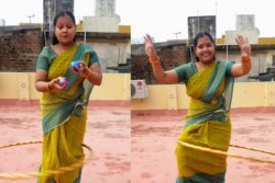 Watch: Woman's Seamless Fusion Of Dancing, Juggling And Hula Hooping Leaves Internet Spellbound