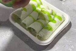 Foodies Are In Disbelief, Reason? This Chilli Roll Ice Cream From Surat