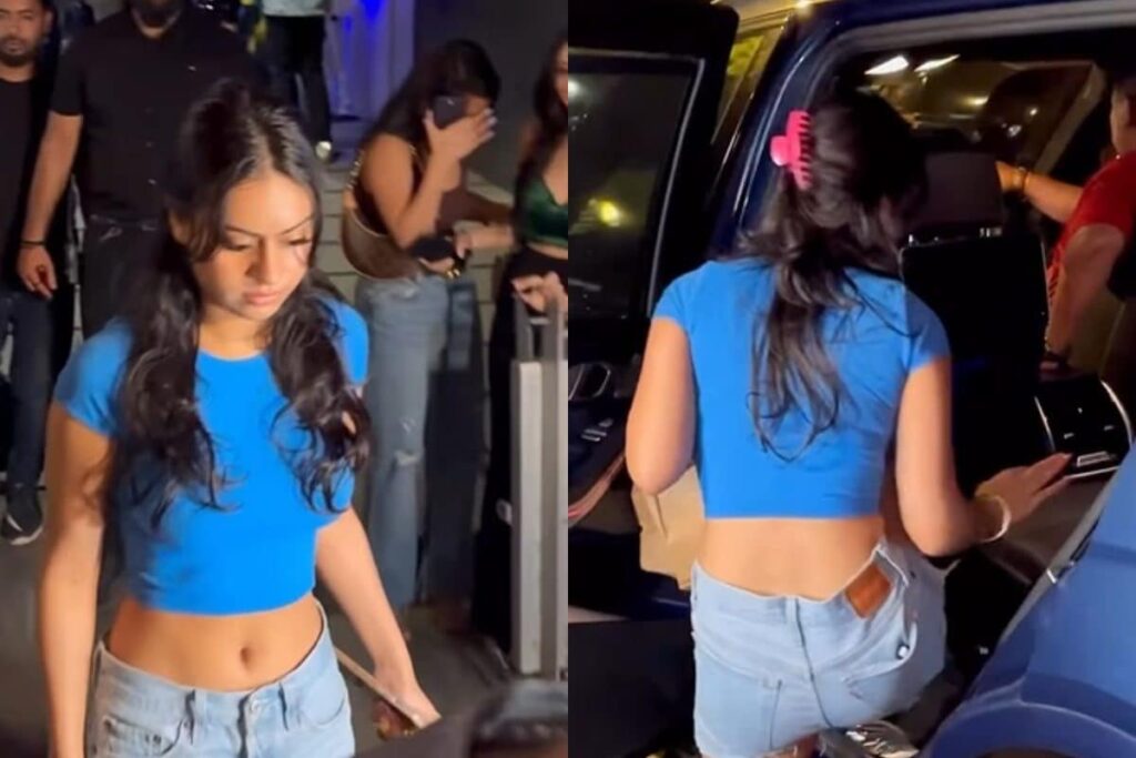 Nysa Devgn Parties With BFF Orry, Slips Into Crop Top and Shorts To Beat The Heat; Watch