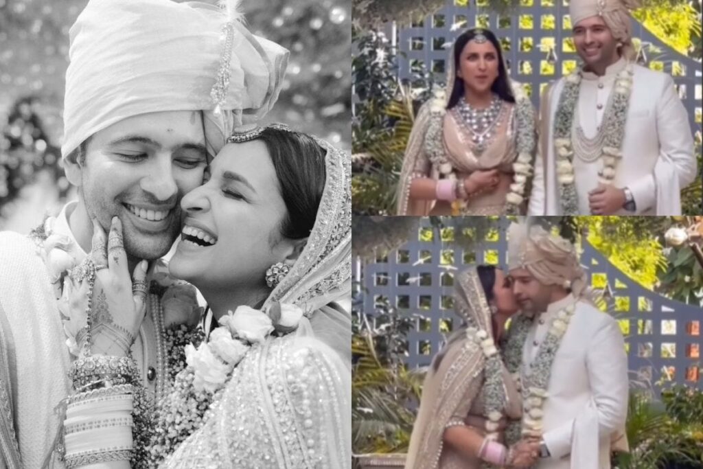 Parineeti Chopra Asks Wedding Guest To 'Behave', Kisses Raghav Chadha In Viral Video