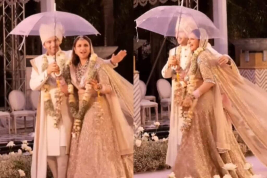 Raghav Chadha Protects Parineeti Chopra as They Groove To Shubhaarambh In FIRST Video From Wedding
