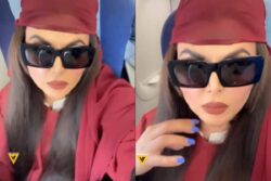 Rakhi Sawant Stuck In Flight After Private Jet Skids Off Mumbai Airport Runway; Watch Video