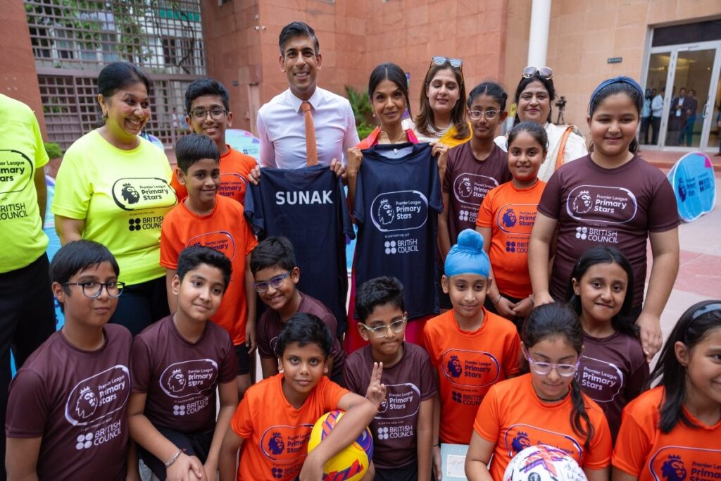 Sunak in Delhi for G20 Summit; Interacts with Staff, Students at British Council