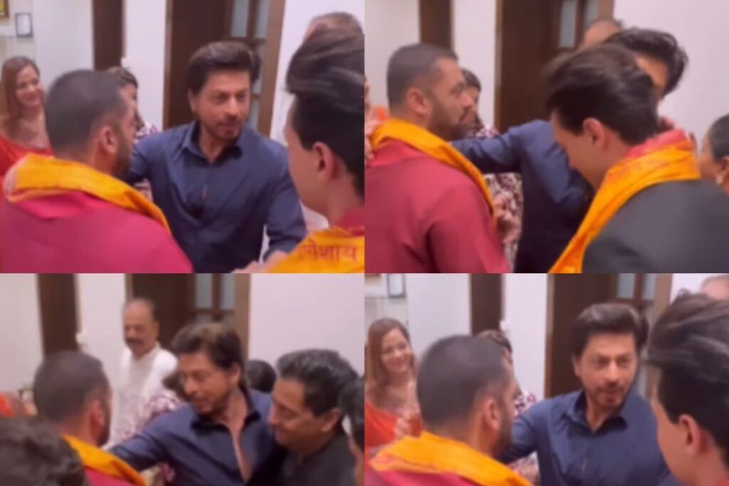 Salman Khan WAITS To Hug SRK As Jawan Star Meets Aayush Sharma, Video Goes Viral; Watch