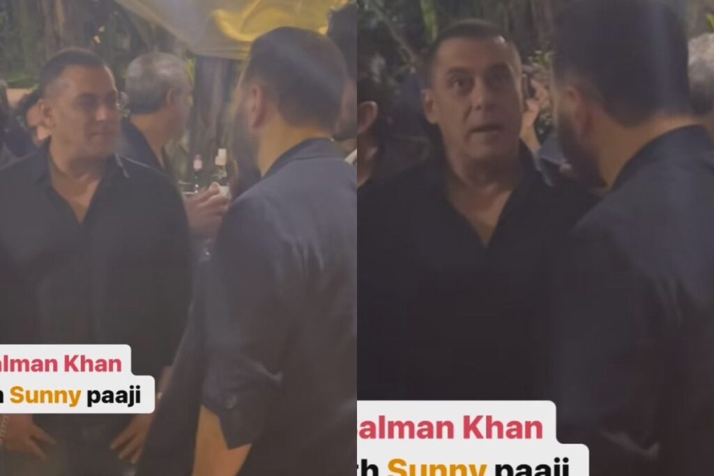 Salman Khan And Sunny Deol Interact With Each Other At Gadar 2 Success Party, Video Goes Viral; Watch