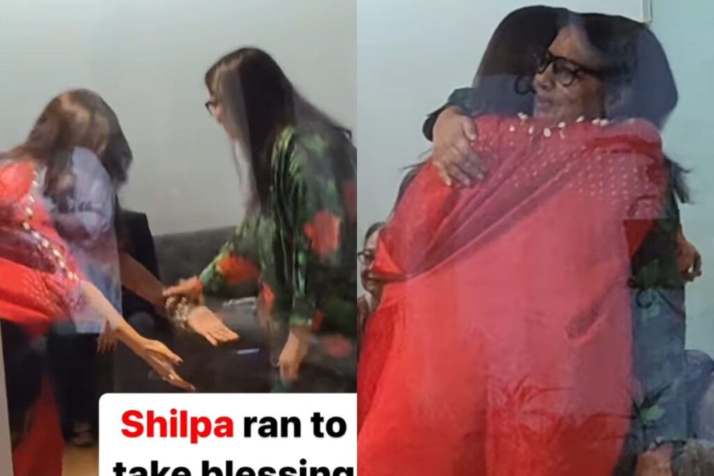 Shilpa Shetty Rushes To Touch Shabani Azmi's Feet, Latter Greets With A Warm Hug; Watch Viral Video