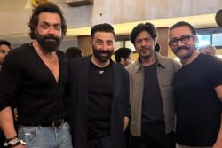 SRK And Aamir Khan Pose With Brothers Sunny Deol, Bobby Deol At Gadar 2 Success Bash; See Viral Photos