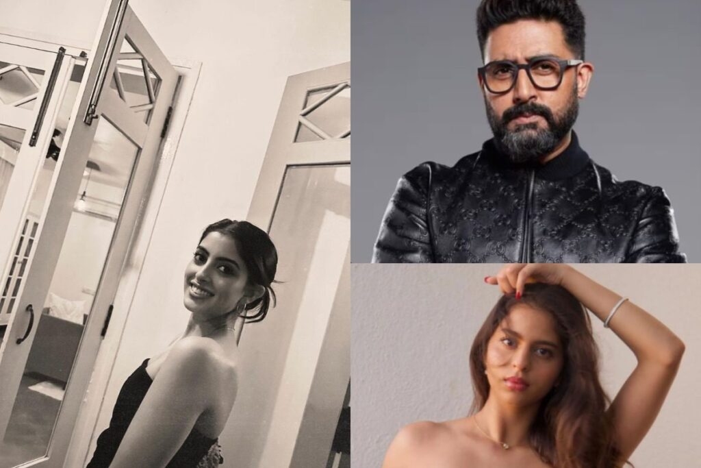 Navya Nanda Stuns In A Sexy Black Off-Shoulder Dress; BFF Suhana Khan, Uncle Abhishek Bachchan React