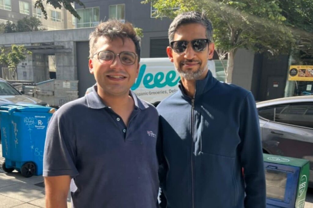 Bengaluru Techie Bumps Into Sundar Pichai During a Casual Stroll in San Francisco, Shares Pic