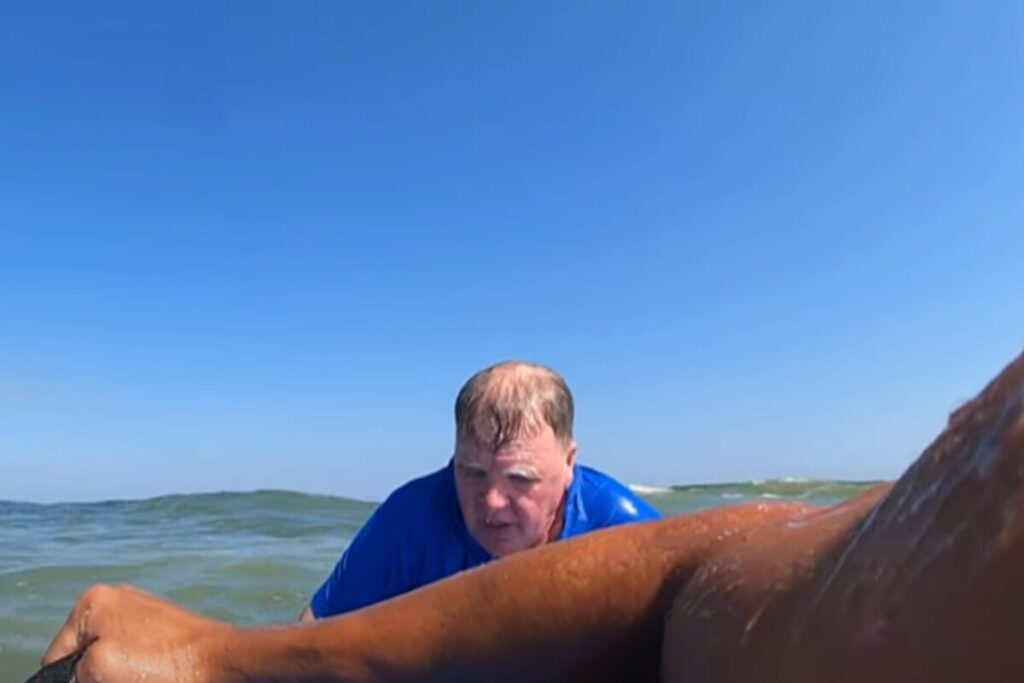 The Moment US Marine Veteran Saved Man Caught In Deadly Rip Current