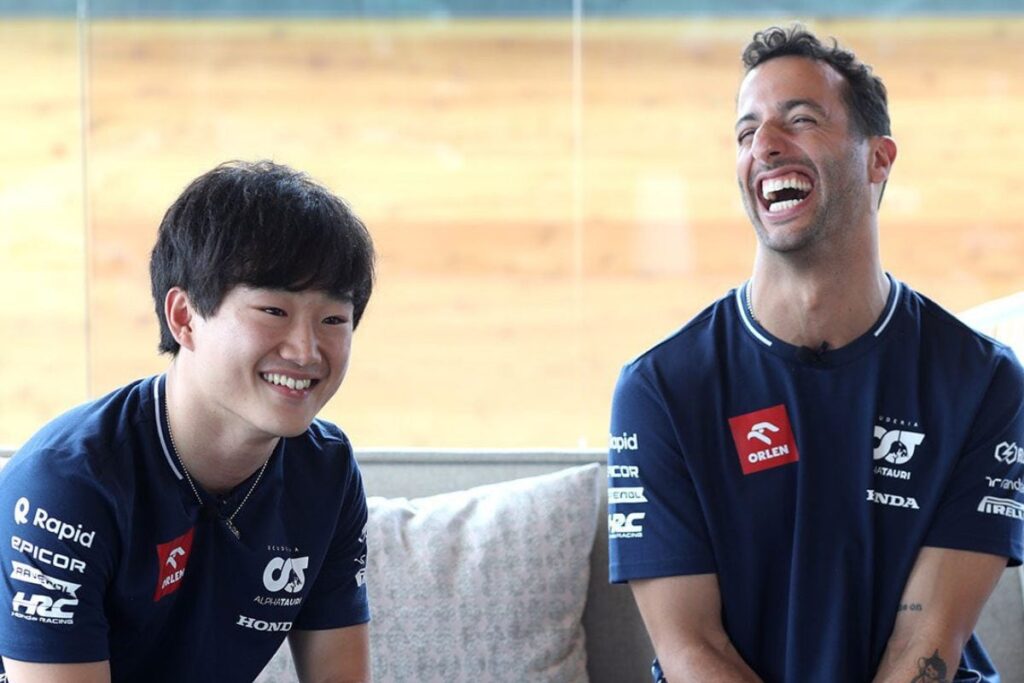 Daniel Ricciardo, Yuki Tsunoda Chosen for AlphaTauri Team Next Season