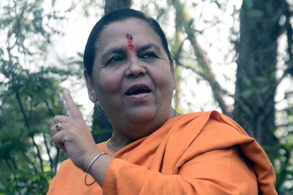 Uma Bharti Goes against BJP, Bats For OBC Quota Within Women's Quota