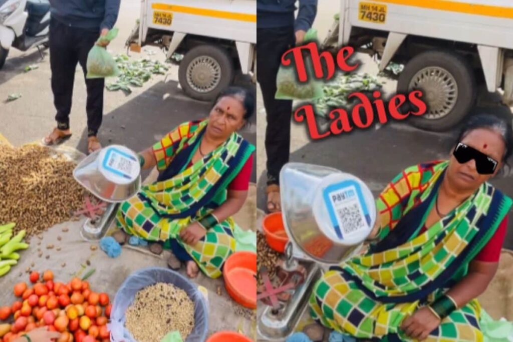 Vegetable Vendor's 'Desi Jugaad' for Accepting Online Payments Using Weighing Bowl Goes Viral