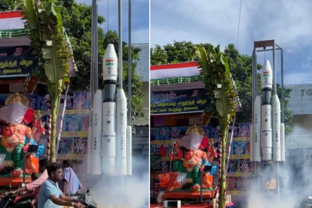 Chandrayaan-3 'Launches' Ganesh Chaturthi 2023 in Tamil Nadu After Space-Themed Pandals Go Viral