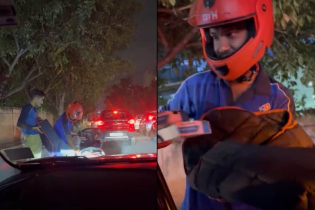 Peak Bengaluru: Hungry Man Stuck in Traffic Jam Orders Pizza, Gets Delivery in Minutes