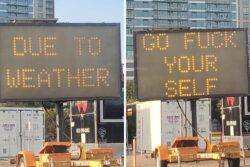 Electronic Signboard In US Hacked To Display Explicit Message