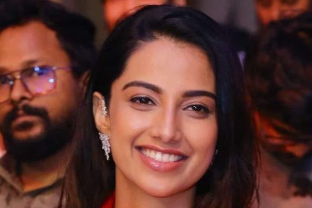 Meenakshi Chaudhary's Red Tube Dress And Matching Jacket Have Internet's Heart