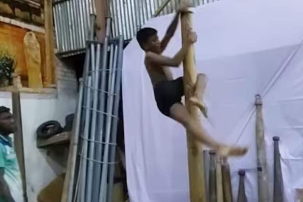 In Puducherry, This Man Teaches The Ancient Martial Arts Form Of Mallakhamb