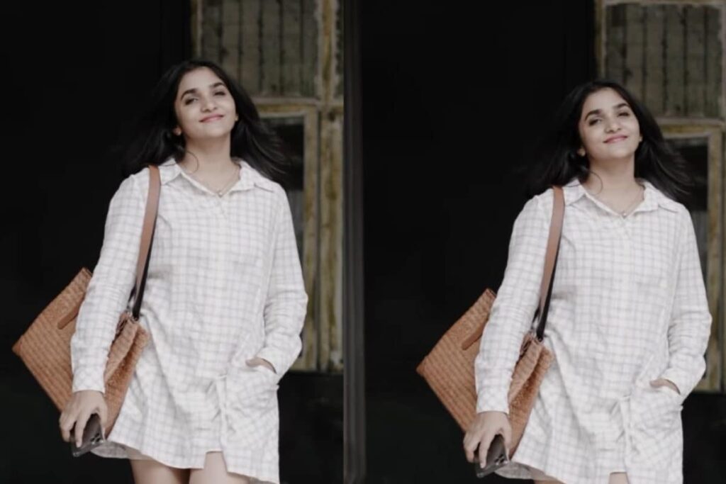 Divya Uruduga Looks Effortlessly Chic In Her Checked Short Dress