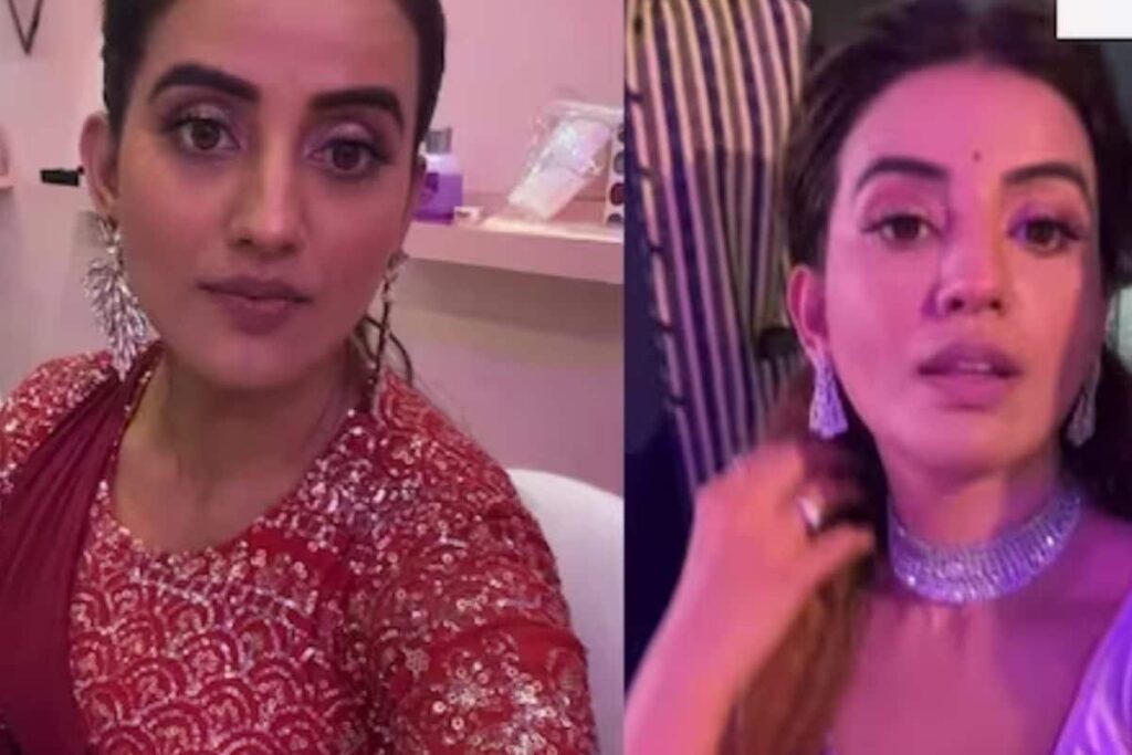 Jaunpur Crowd Throws Chair After Akshara Singh Sings Controversial Song During Ganesh Mahotsav