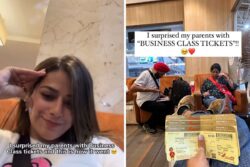 Woman Surprising Parents With Business Class Ticket Is Pure Gold