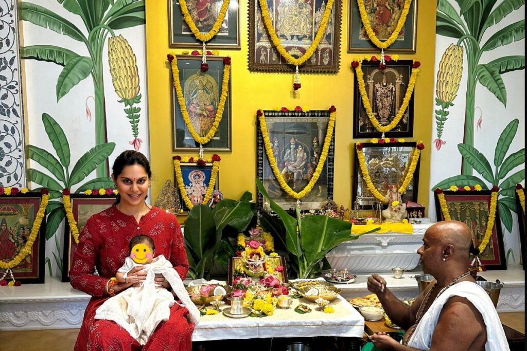 Upasana Celebrates First Varalakshmi Vratham With Daughter Klin Kaara; Ram Charan Reacts