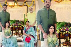 Lavanya Tripathi Joins Husband-to-be Varun Tej, In-laws For Ganesh Chaturthi; Photo Goes Viral