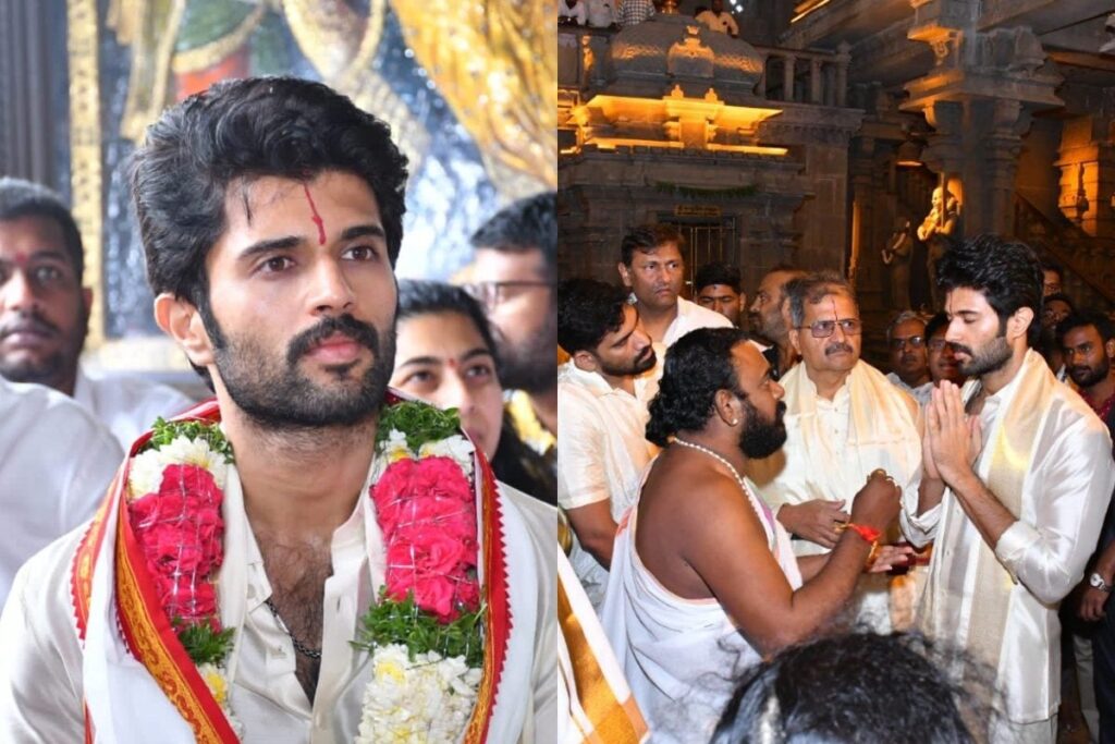 Vijay Deverakonda Seeks Blessings At Yadadri Temple After Kushi's Release; See Photos
