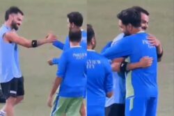 WATCH: Virat Kohli Meets Haris Rauf as Duo Hug Each Other on Eve of  India vs Pakistan Clash