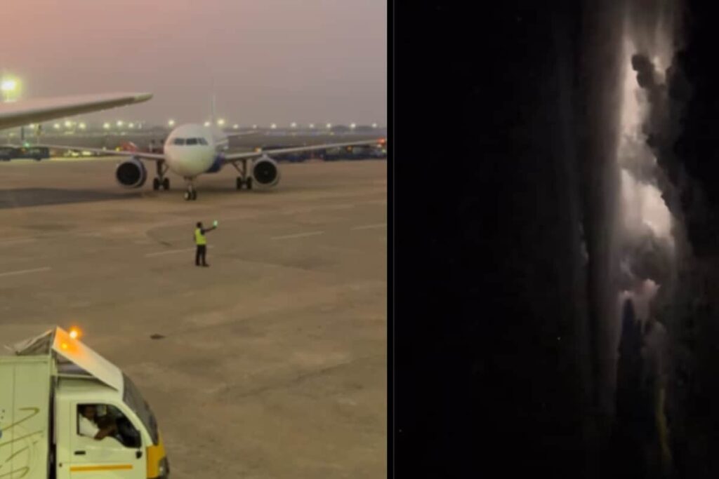 Watch: Thunderstorms From Plane Look Like Nature's Fireworks In The Sky